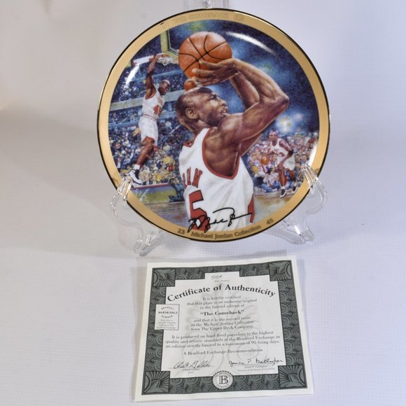 Michael Jordan The Comeback NBA Collector Plate Bradford Exchange - Picture 2 of 5